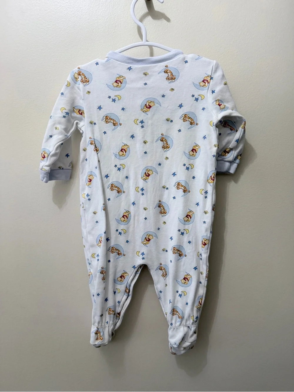 Y2K Disney Winnie The Pooh Tigger Moon Stars Night Sky Celestial Sleeper 3-6 mon